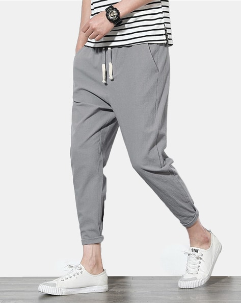 Ankle length joggers mens sale