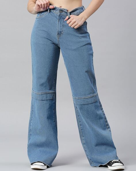 Buy Blue Jeans & Jeggings for Women by MADAME Online | Ajio.com