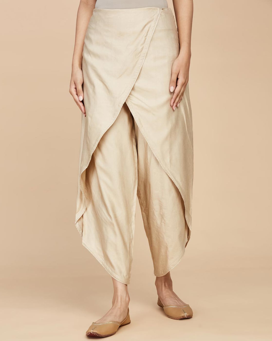 Buy KAMI KUBI Black Solid Comfort Fit Ankle Length Cotton Women's Dhoti Pant  | Shoppers Stop
