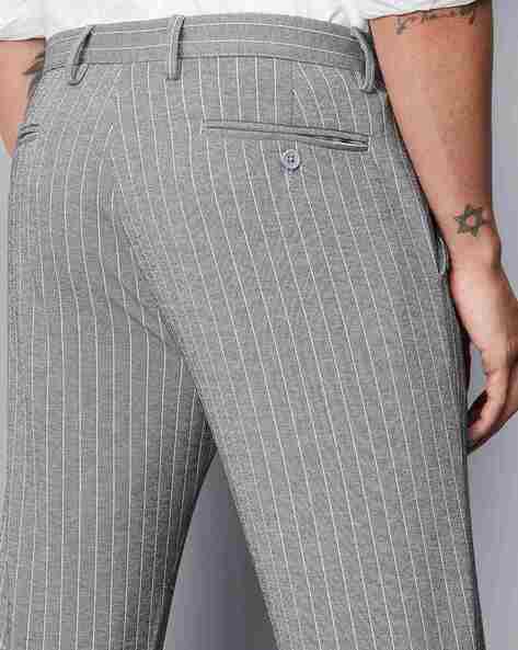 DSTRUCT CONQUISTADOR MENS PINSTRIPE TROUSER  BLACK  Bellfield Clothing