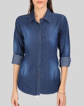 womens jean shirt