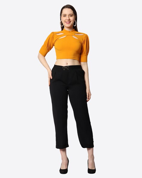 The Couture Club cut out top and cargo pants set in green  ASOS