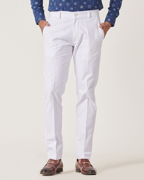 Buy Blue Trousers & Pants for Men by Mr Button Online