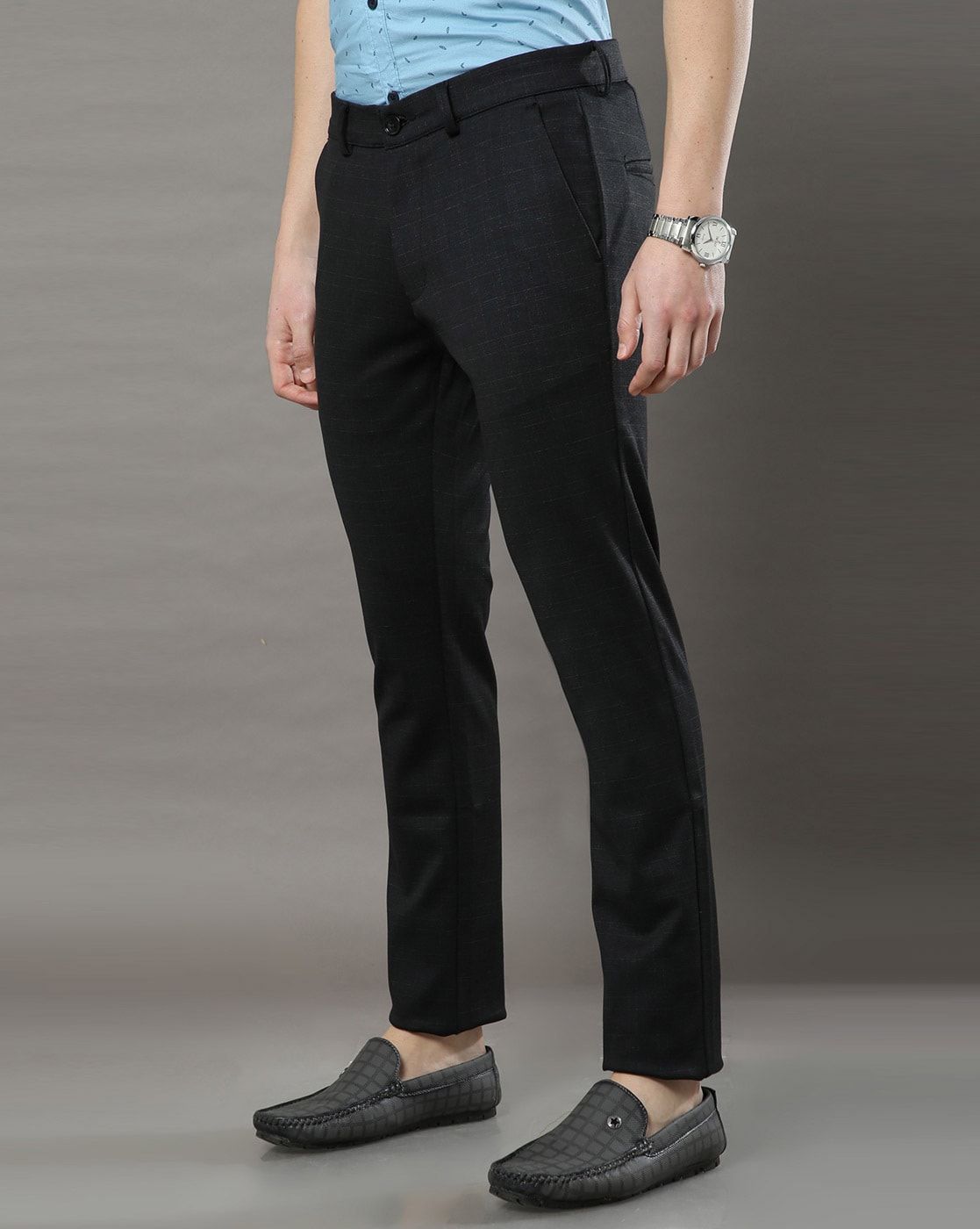 Khaki Men's Ankle Length Slim Fit Formal Office Business Casual Pants 33 /  618 Black | Slim fit formal pants, Formal pant for men, Leisure wear