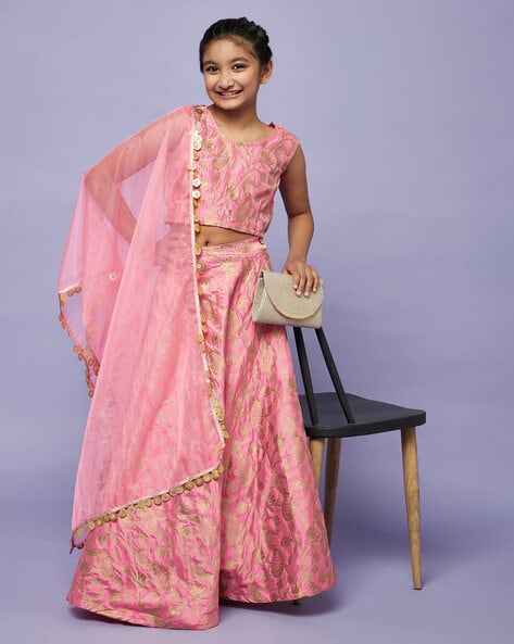 Light Pink Soft Net Girls Handwork Lehenga Set With Attractive Pattern ▶️  Price :- $129 … | Kids designer dresses, Kids party wear dresses, Pink  flower girl dresses