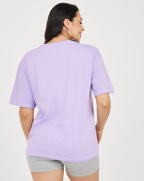 Buy Purple Tshirts for Women by Styli Online