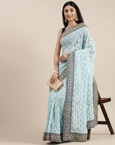 silk-saree-designs-ajio (3) • Keep Me Stylish