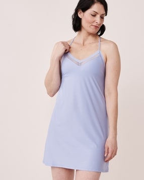 Longline Camisole Dress with Round Neck