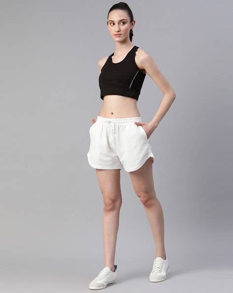 Buy Off white Shorts for Women by LAABHA Online