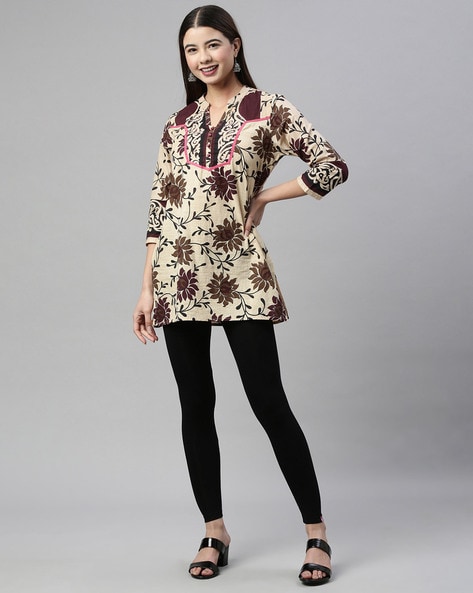 Black Short Kurti Top - Sivasamgi