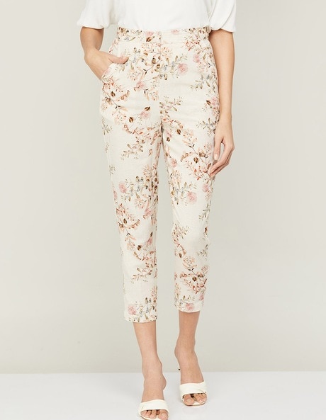 Buy Off White Trousers & Pants for Women by Twenty Dresses Online | Ajio.com