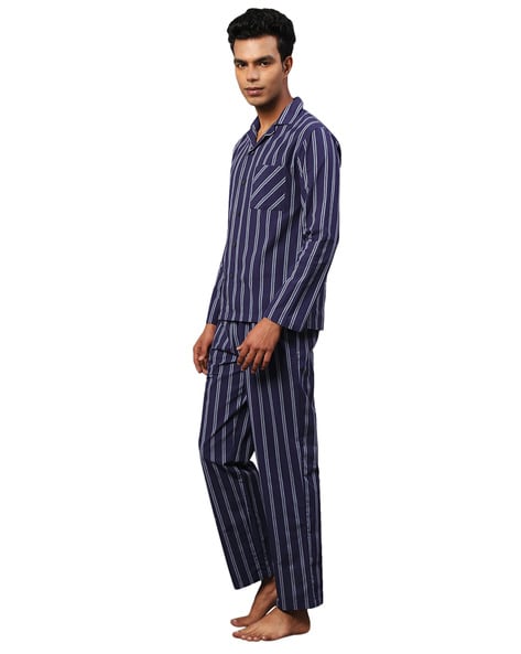 Mens navy online pjs