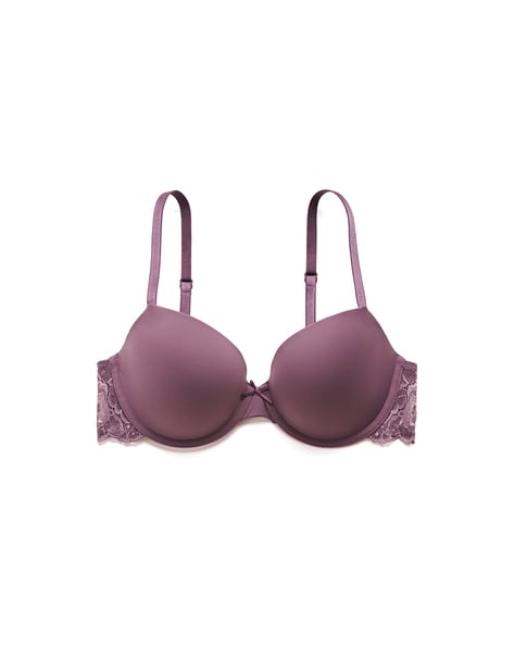 Buy La Vie En Rose Under-Wired Push-Up Bra, Purple Color Women