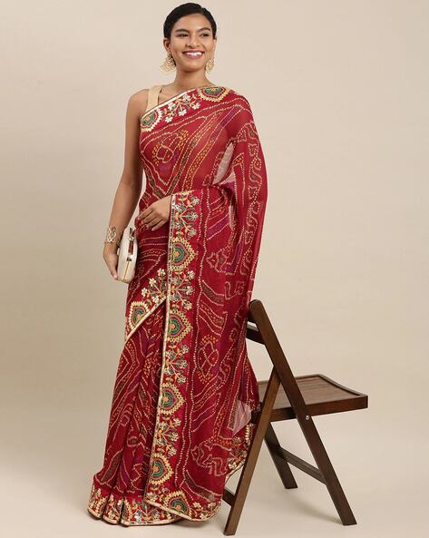मैरून कलर की लेटेस्ट डिजाइनर साड़ी// maroon colour Saree// latest maroon  colour designer saree ❣️ - YouTube