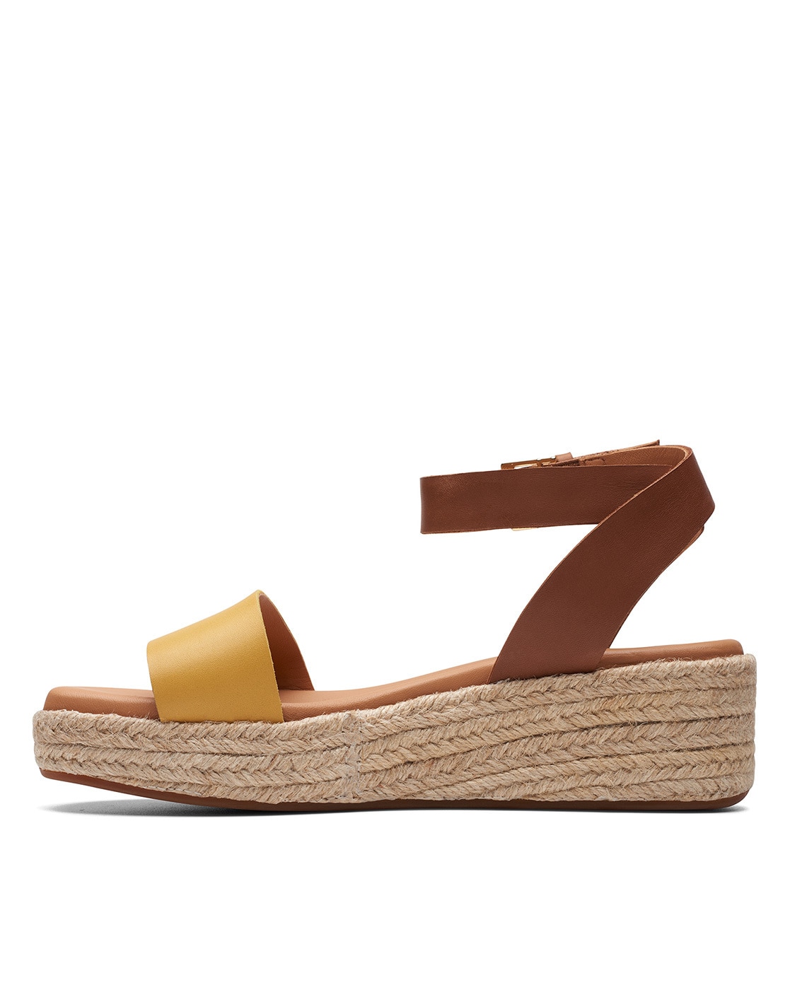 Clarks tan wedge on sale sandals