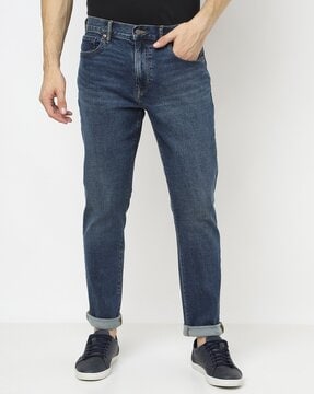 Men Mid-Wash Low-Rise Relaxed Fit Jeans