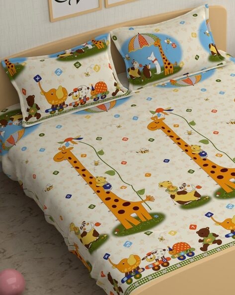 Cartoon printed clearance bed sheets online