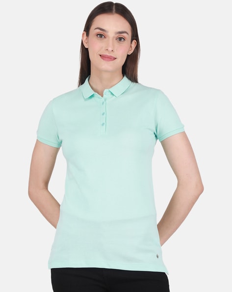 light green polo shirt womens