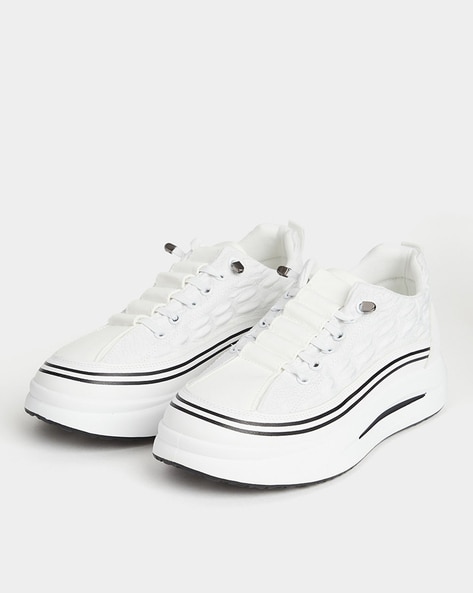 Share 122+ white platform sneakers latest