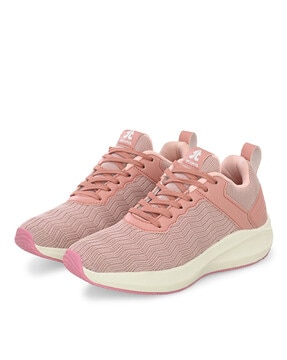 Buy online Women Peach Knitted Lace-up Sports Shoe from Sports Shoes &  Sneakers for Women by Off Limits for ₹1399 at 71% off
