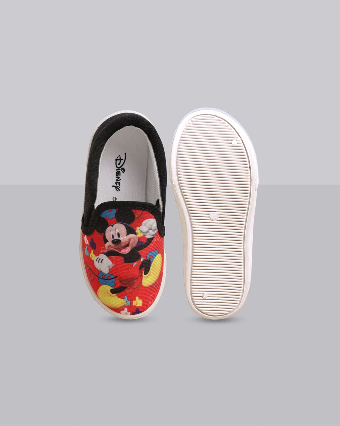 Mickey mouse slip on on sale shoes