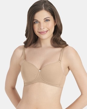 Amante Padded Non Wired Full Coverage T-Shirt Bra - Skin