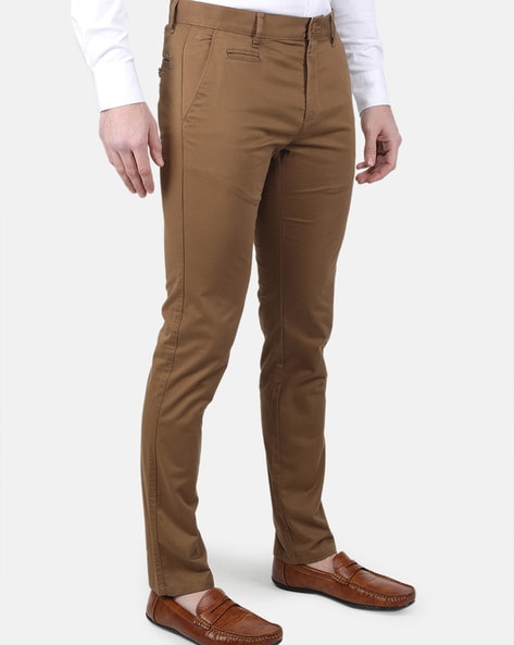 Buy Monte Carlo Mens Regular Fit Cotton Trousers  2220861246CF132WhiteM at Amazonin