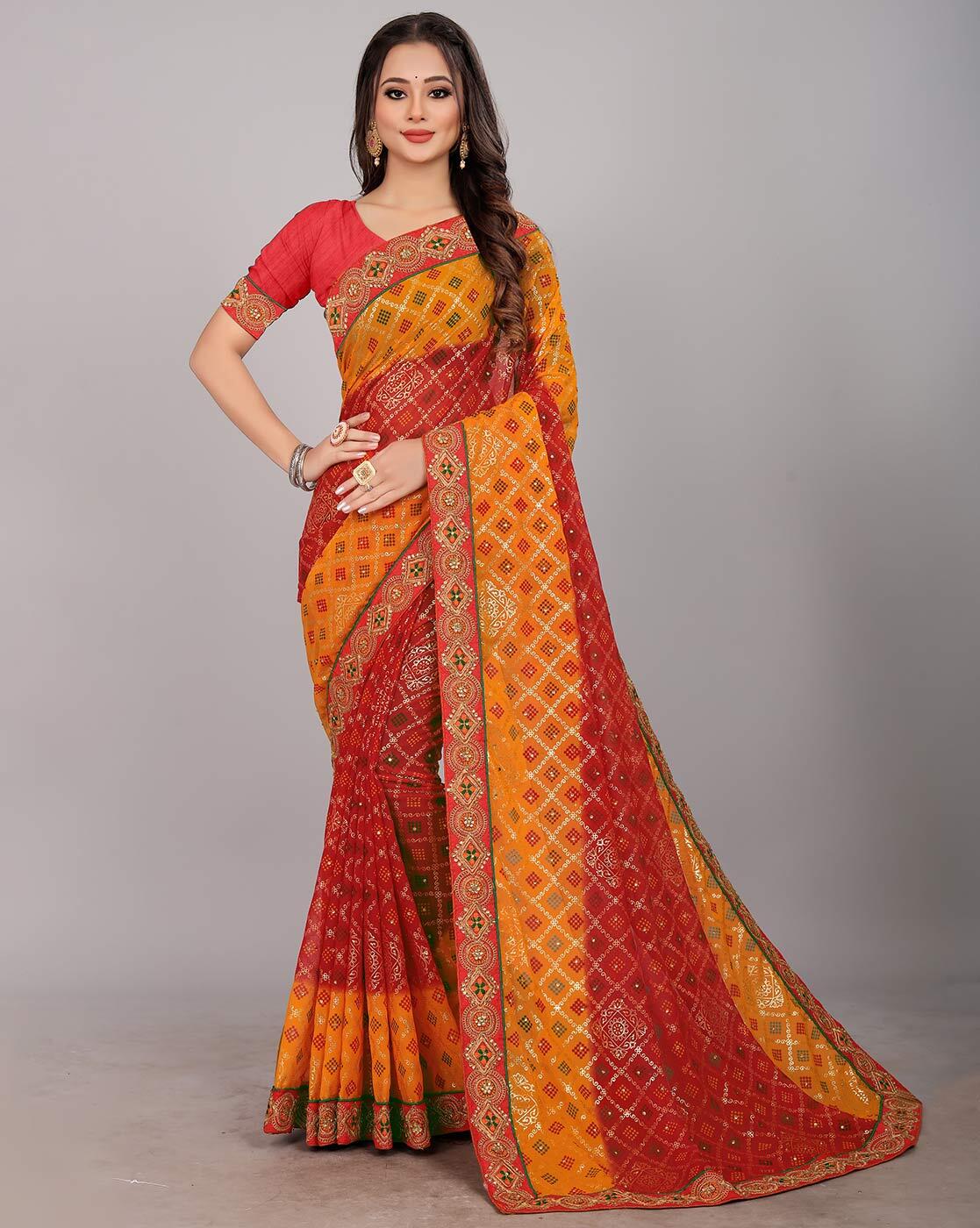 Buy Multicoloured Sarees for Women by Prihal Art Online | Ajio.com