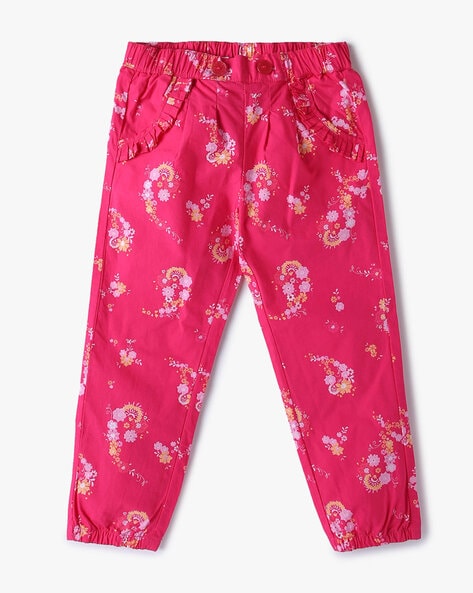 Ladies floral online joggers