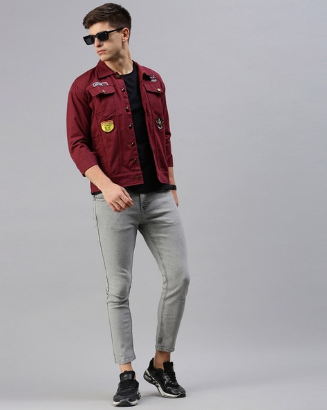 Maroon Nehru Jacket | Blazers for men, Blazer buy, Nehru jackets