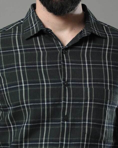 Charcoal Grey Checks Shirt – Bushirt