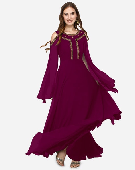 Silk Gown Design Ideas from Old Silk Saree