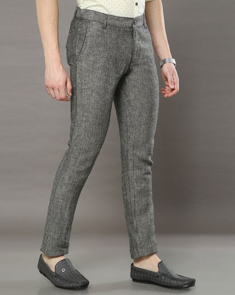 Buy Louis Philippe Grey Trousers Online  615715  Louis Philippe