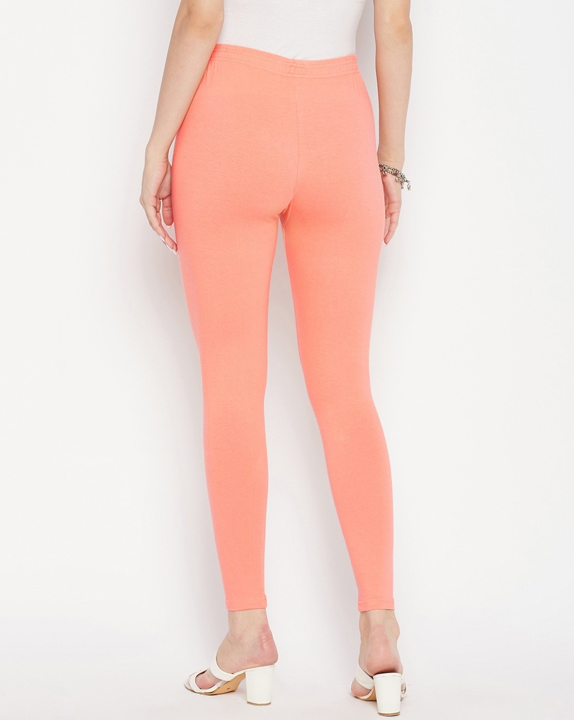 Iconic Women's Leggings- Scatter Peach