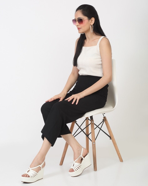 Buy White Heeled Sandals for Women by Flat n Heels Online Ajio