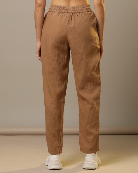 Brown Linen Long Pant | OAS