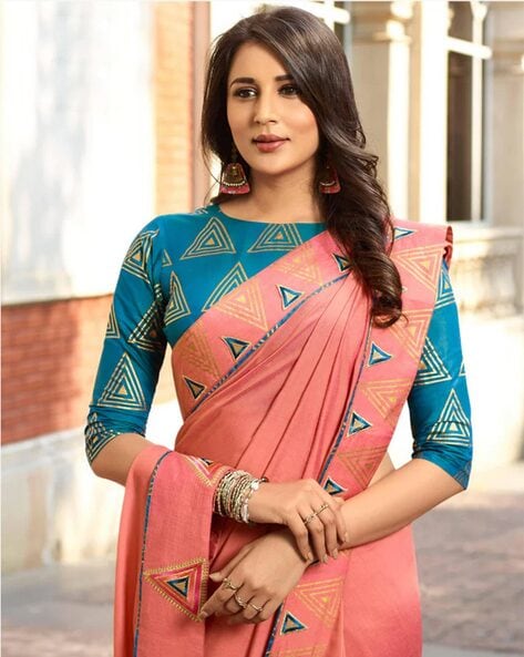 Buy Pink Sarees for Women by Choiceit Online