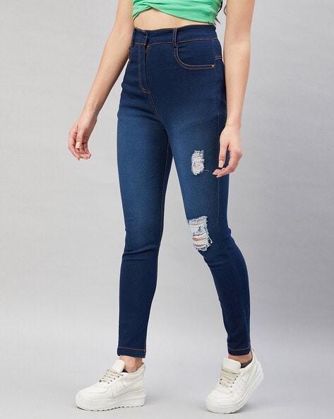 Buy Blue Jeans & Jeggings for Women by ORCHID BLUES Online