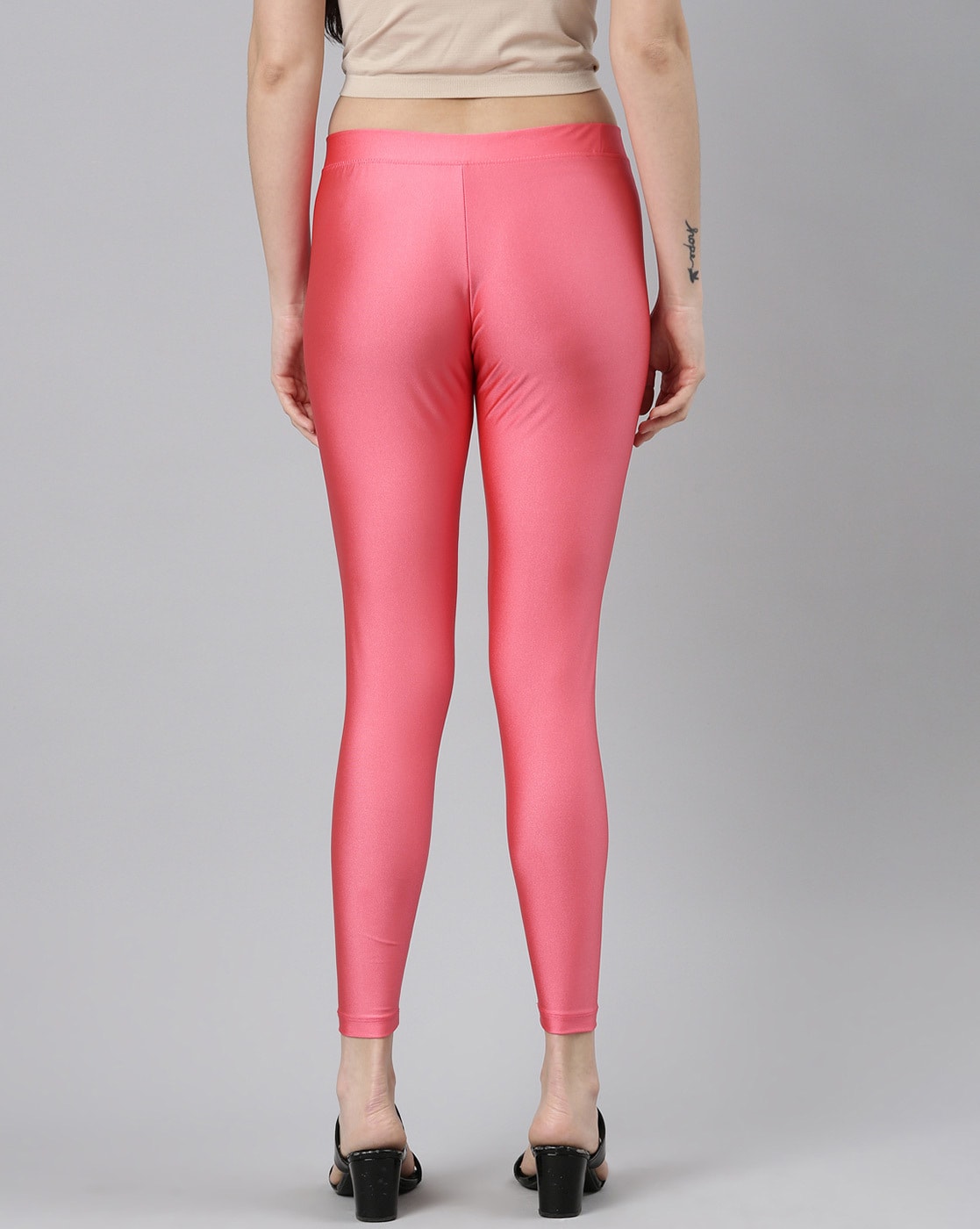 Buy online Pink Cotton Legging from Capris & Leggings for Women by Twin  Birds for ₹449 at 0% off