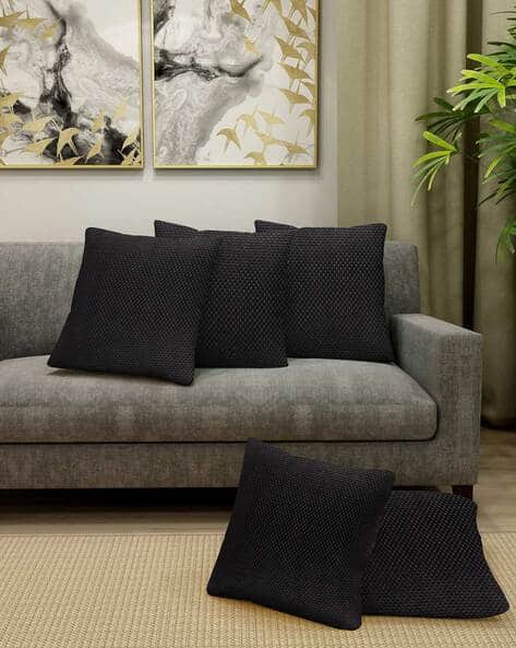 KLOTTHE Set of 5 Embellished Square Cushion Cover