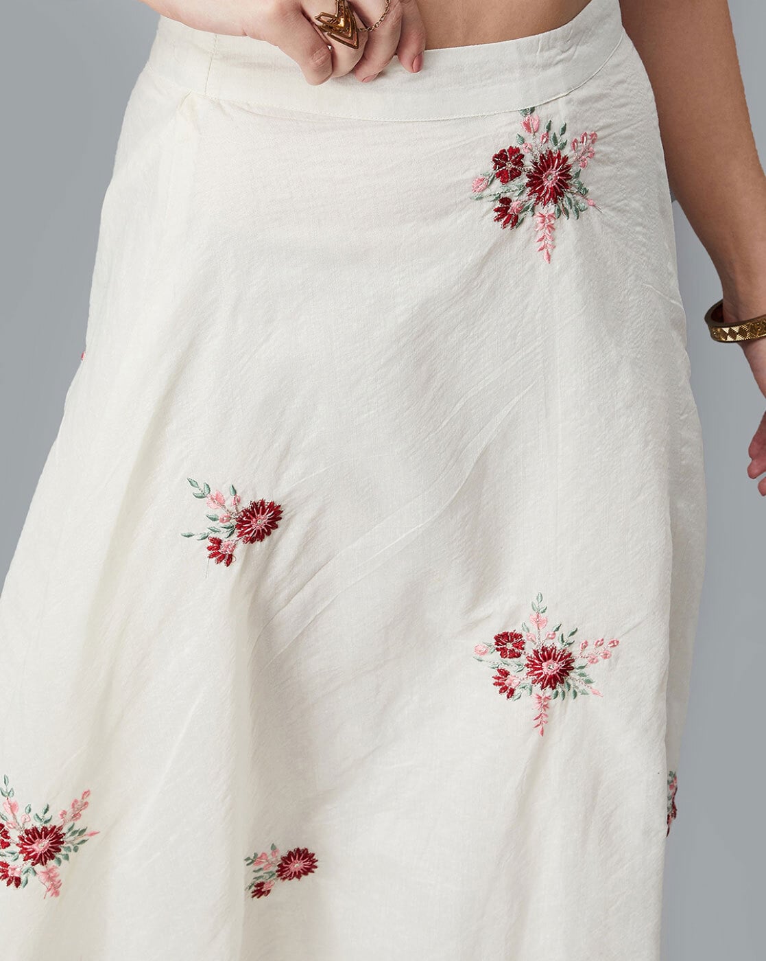 Embroidered skirt cheap hotsell