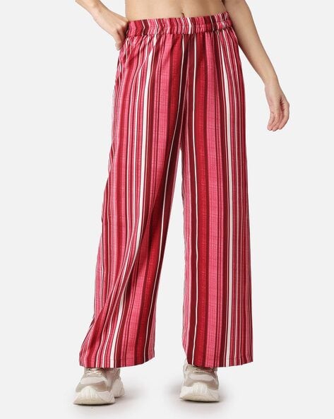 Lightweight Stretch Side Stripe Wide Leg Pants | Talbots