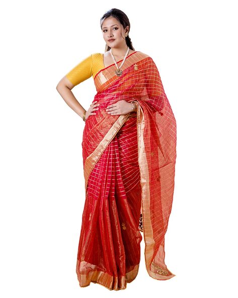 Buy Purple Sarees for Women by MUKHITA Online | Ajio.com