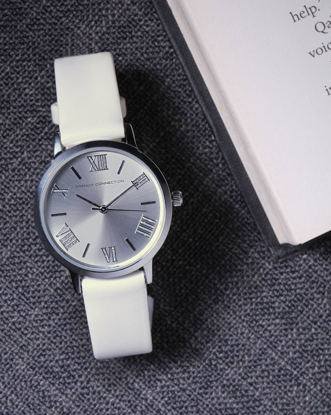 French connection white on sale watch