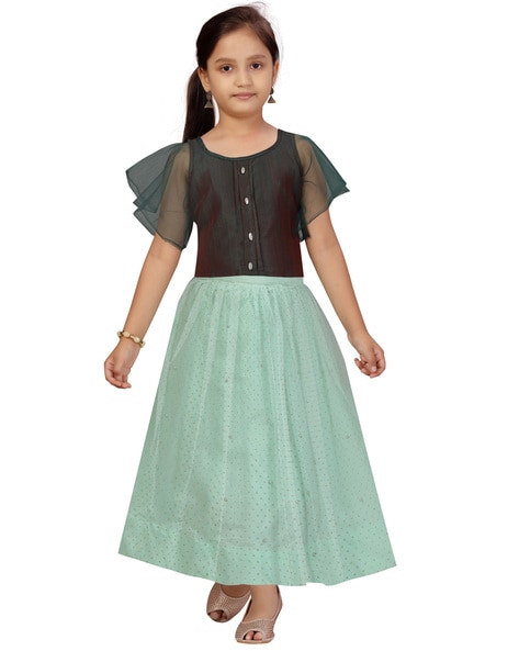 Buy White Ethnic Wear Sets for Girls by AARIKA GIRLS ETHNIC Online |  Ajio.com