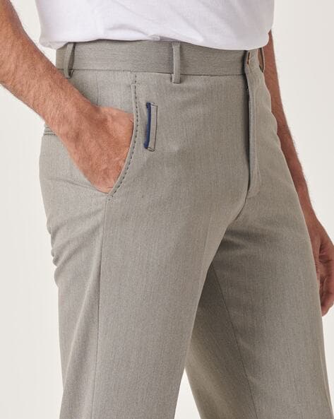 Buy Grey Trousers & Pants for Men by Mr Button Online