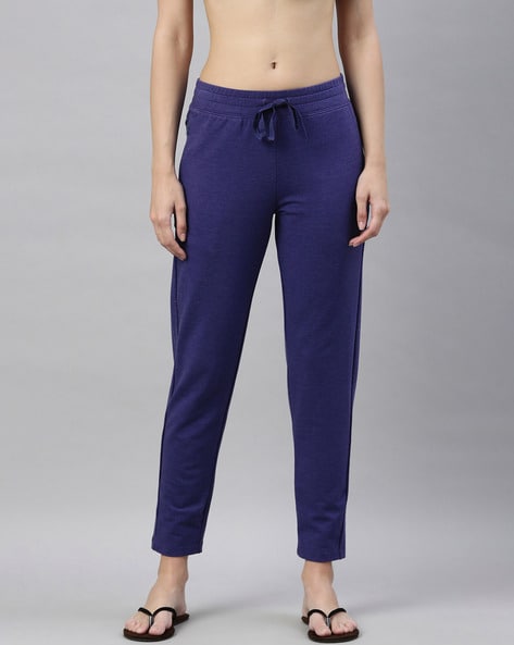 Buy Jockey A108 Womens Cotton Elastane Slim Fit Joggers With Side Pockets -  Navy Blazer Online