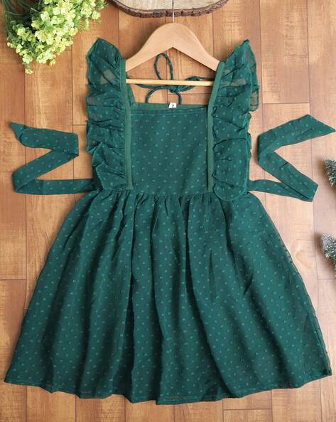 Glolick Women A-line Green Dress - Buy Glolick Women A-line Green Dress  Online at Best Prices in India | Flipkart.com