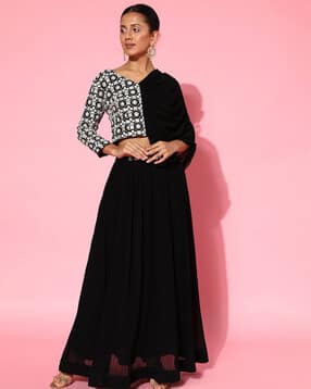 kvs fab Embroidered Skirt Suit Set-picture-36