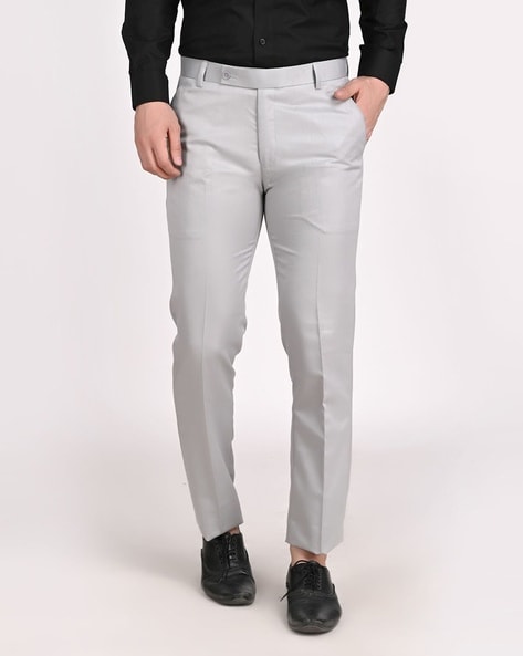 Light Grey Colour Cotton Pants For Men  Prime Porter